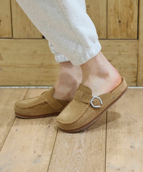 セール】MINNETONKA（ミネトンカ） / 本革 スエード クロッグシューズ