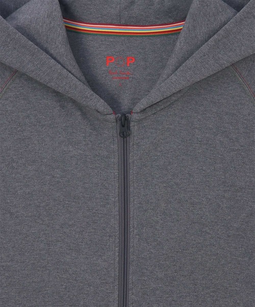 Paul Smith(ポールスミス)の「【ラウンジウェアー】ストレッチスムース パーカ【853370 P7194S】(パーカー・メンズ・ダークグレー/カーキ・MEDIUM/LARGE)」の3枚目の写真