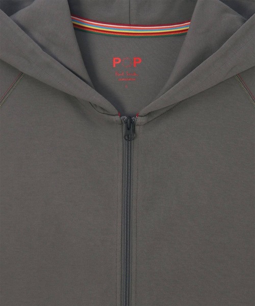 Paul Smith(ポールスミス)の「【ラウンジウェアー】ストレッチスムース パーカ【853370 P7194S】(パーカー・メンズ・ダークグレー/カーキ・MEDIUM/LARGE)」の5枚目の写真