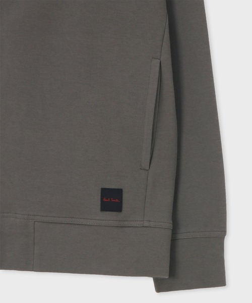 Paul Smith(ポールスミス)の「【ラウンジウェアー】ストレッチスムース パーカ【853370 P7194S】(パーカー・メンズ・ダークグレー/カーキ・MEDIUM/LARGE)」の6枚目の写真