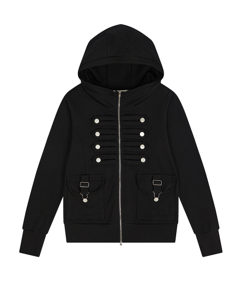 LUVISTRUE（ラヴイズトゥルー）の「EL PIRATE HOOD ZIP UP(BLACK)（パーカー・レディース・その他・FREE）」の2枚目の写真