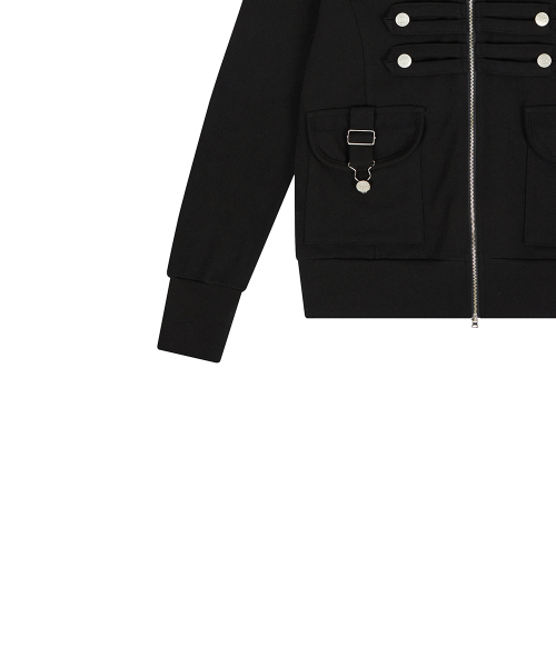 LUVISTRUE（ラヴイズトゥルー）の「EL PIRATE HOOD ZIP UP(BLACK)（パーカー・レディース・その他・FREE）」の5枚目の写真