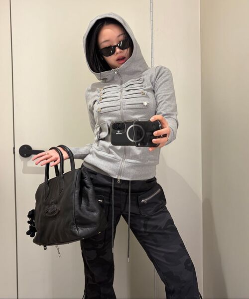 LUVISTRUE（ラヴイズトゥルー）の「EL PIRATE HOOD ZIP UP(BLACK)（パーカー・レディース・その他・FREE）」の7枚目の写真