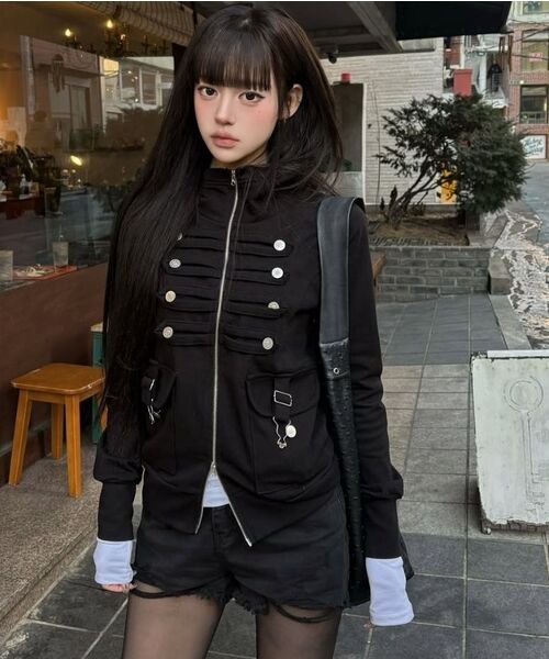 LUVISTRUE（ラヴイズトゥルー）の「EL PIRATE HOOD ZIP UP(BLACK)（パーカー・レディース・その他・FREE）」の11枚目の写真