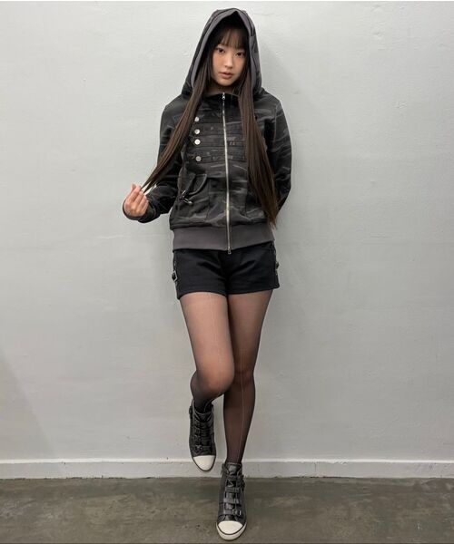 LUVISTRUE（ラヴイズトゥルー）の「EL PIRATE HOOD ZIP UP(BLACK)（パーカー・レディース・その他・FREE）」の12枚目の写真