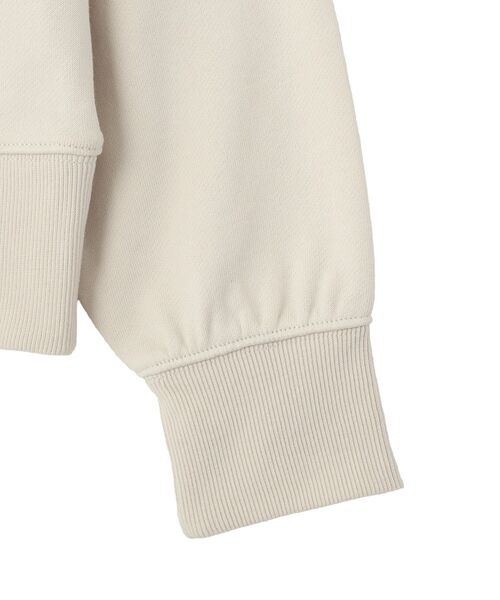 Green　Parks（グリーンパークス）の「ハーフZip裏毛プルオーバー（Tシャツ/カットソー・レディース・チャコールグレー/オレンジ/ホワイト系その他2/ホワイト系その他・FREE）」の5枚目の写真