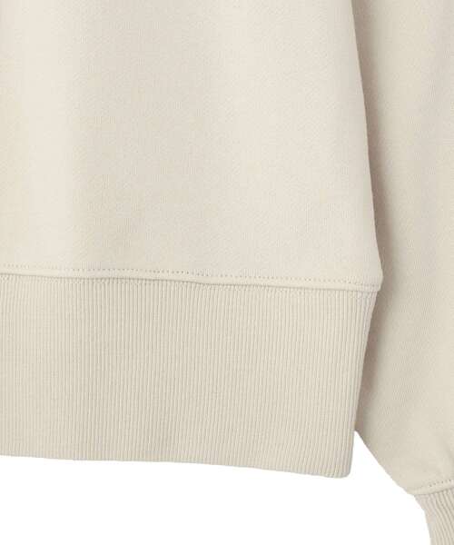 Green　Parks（グリーンパークス）の「ハーフZip裏毛プルオーバー（Tシャツ/カットソー・レディース・チャコールグレー/オレンジ/ホワイト系その他2/ホワイト系その他・FREE）」の6枚目の写真