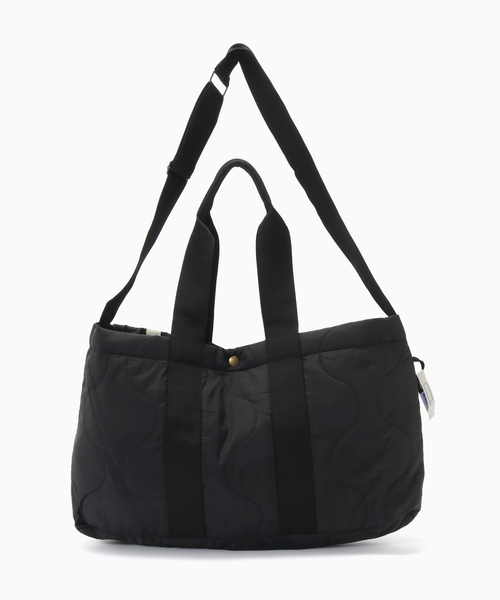 BAYCREW'S DEPO（ベイクルーズデポ）の「IN STRU(MEN-TAL) / インストルメンタル RIPSTOP QUILT 2WAY BAG（ショルダーバッグ・メンズ・カーキ/ブラック・FREE）」の4枚目の写真