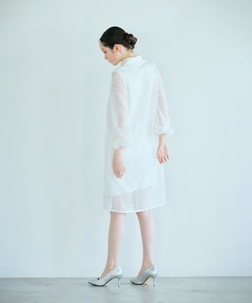 Audie a Muses(オーディアミューズ)の「ラグジュアリーレースワンピース(ワンピース・レディース・ブラック/オフホワイト・38/40/42)」の22枚目の写真
