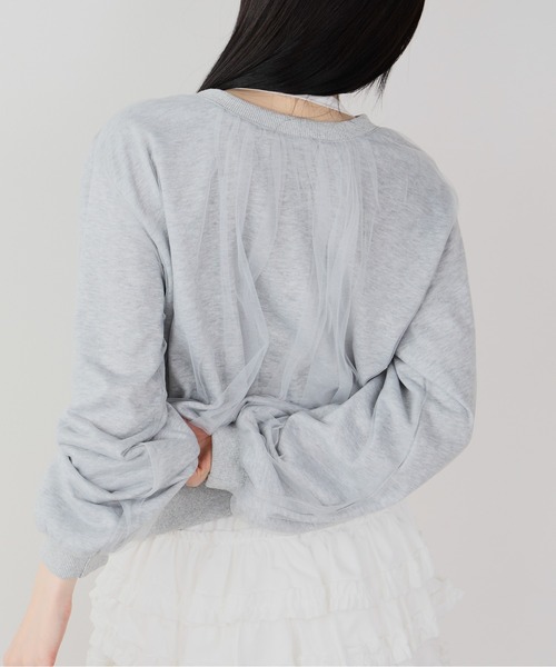ROOPTOKYO(ループトウキョウ)の「ギャザーデザインシアーブラウスジャケット 冬服(ブルゾン・レディース・グレー/ブラック・FREE)」の10枚目の写真