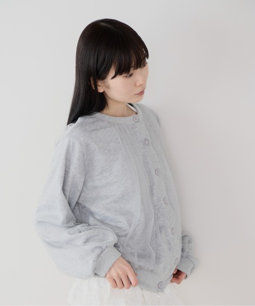 ROOPTOKYO(ループトウキョウ)の「ギャザーデザインシアーブラウスジャケット 冬服(ブルゾン・レディース・グレー/ブラック・FREE)」の5枚目の写真