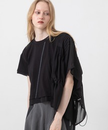 ディファレントマテリアルレイヤードＴシャツ