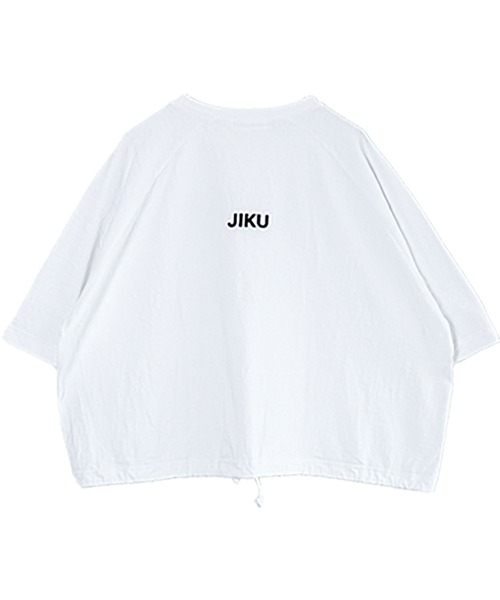 SOLAMONAT(ソラモナ)の「パフ天竺 裾ヒモ5分袖プルオーバー プリント(PUFF TEN)(Tシャツ/カットソー・レディース・ライトブルー/ライトピンク/ホワイト×ブラック/ブラック/ホワイト×ピンク/杢グレー/ホワイト×グレー/キナリ・FREE)」の14枚目の写真