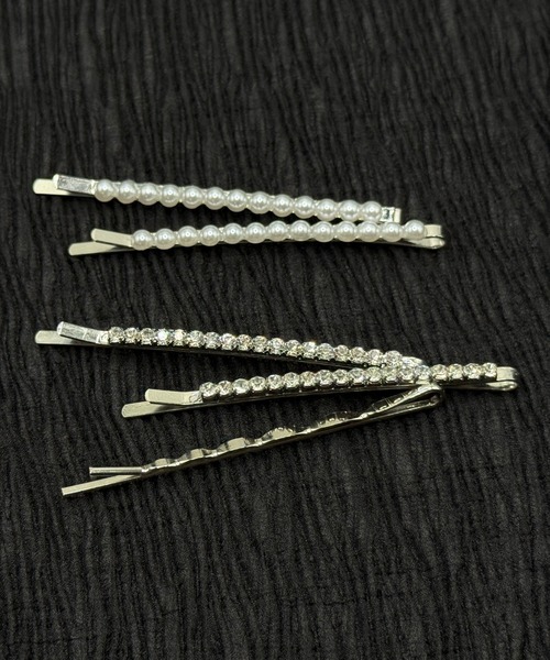 Heartdance（ハートダンス）の「パールビジューミックスヘアピン　5本セット（ヘアピン・レディース・シルバー/ゴールド・FREE）」の4枚目の写真