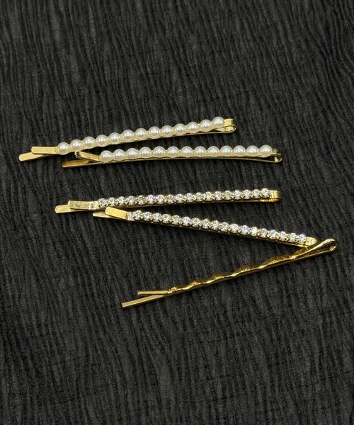 Heartdance（ハートダンス）の「パールビジューミックスヘアピン　5本セット（ヘアピン・レディース・シルバー/ゴールド・FREE）」の7枚目の写真