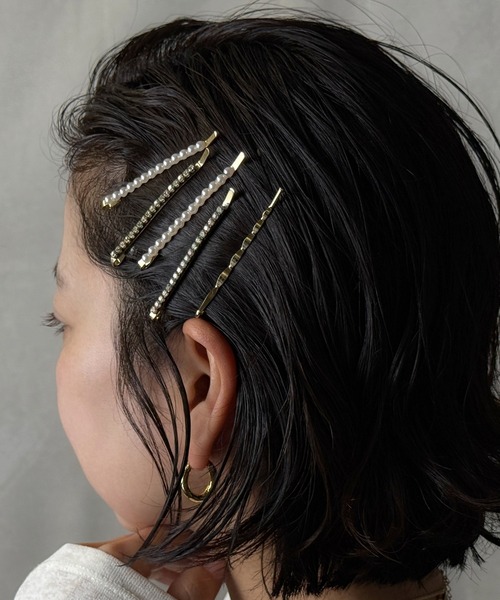 Heartdance（ハートダンス）の「パールビジューミックスヘアピン　5本セット（ヘアピン・レディース・シルバー/ゴールド・FREE）」の9枚目の写真