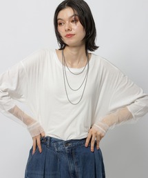 niko and... | シアーチュール切り替えTEE(Tシャツ/カットソー)