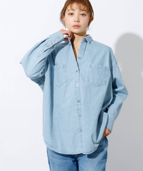 MICA&DEAL(マイカ&ディール)の「【MICA&DEAL /マイカアンドディール】Denim shirt / デニムシャツ(シャツ/ブラウス・メンズ・グレー/ライトブルー・フリー)」の1枚目の写真