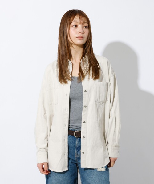 MICA&DEAL(マイカ&ディール)の「【MICA&DEAL /マイカアンドディール】Denim shirt / デニムシャツ(シャツ/ブラウス・メンズ・グレー/ライトブルー・フリー)」の16枚目の写真