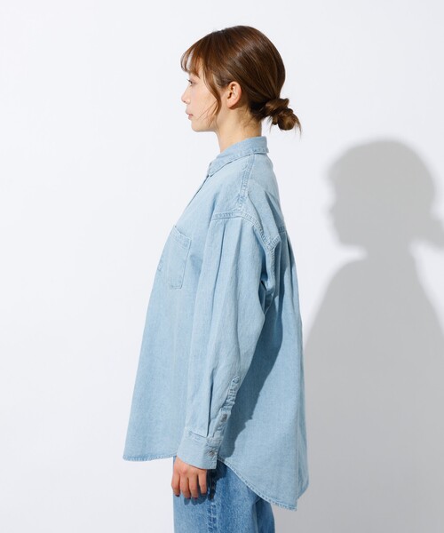 MICA&DEAL(マイカ&ディール)の「【MICA&DEAL /マイカアンドディール】Denim shirt / デニムシャツ(シャツ/ブラウス・メンズ・グレー/ライトブルー・フリー)」の19枚目の写真