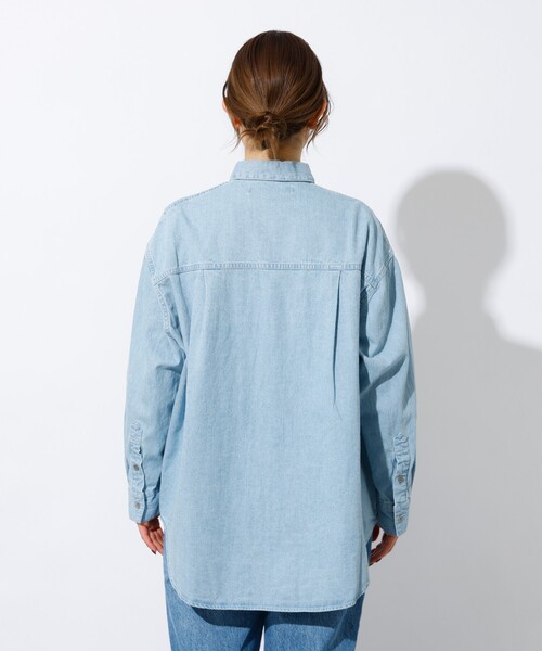 MICA&DEAL(マイカ&ディール)の「【MICA&DEAL /マイカアンドディール】Denim shirt / デニムシャツ(シャツ/ブラウス・メンズ・グレー/ライトブルー・フリー)」の20枚目の写真