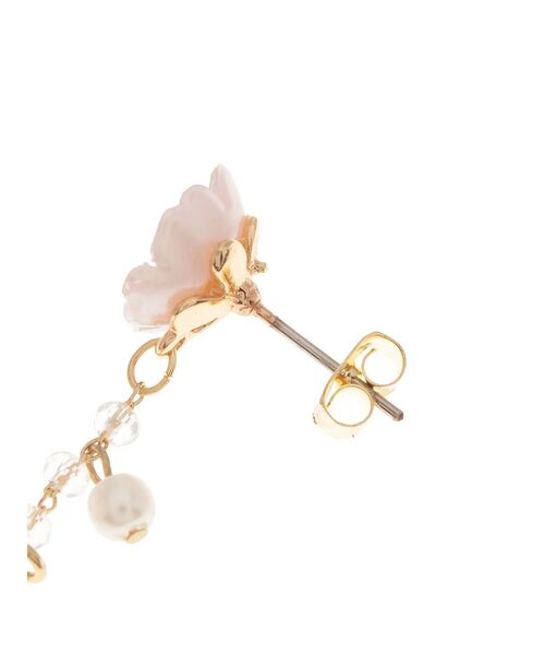 RESEXXY（リゼクシー）の「ポイントフラワーパールピアス（ピアス（両耳用）・レディース・ホワイト/ピンク・FREE）」の5枚目の写真