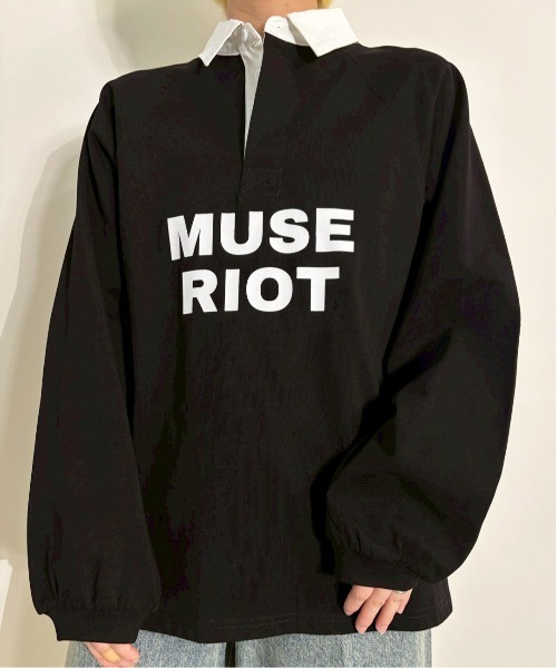 MIDVEIN（ミッドヴェイン）の「rugger long T（ポロシャツ・レディース・ブラック/杢グレー/イエロー・FREE）」の14枚目の写真