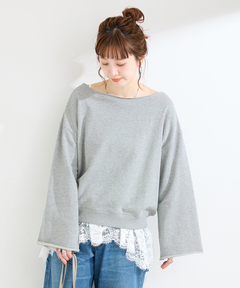 Curensology(カレンソロジー)/ハイゲージレースニットプルオーバー