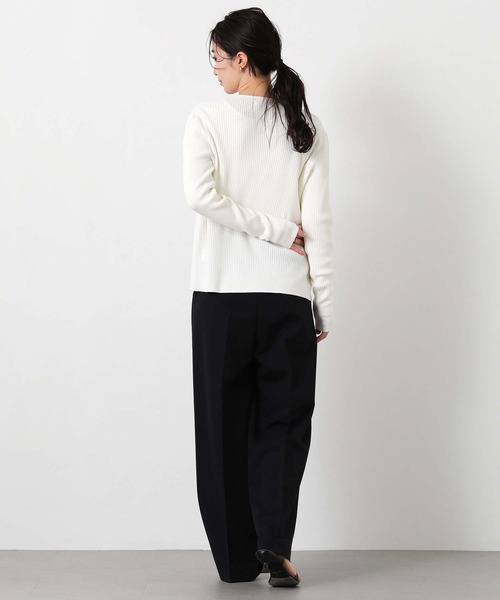 Gready Brilliant（グレディブリリアン）の「リブＶネックカーディガン（カーディガン/ボレロ・レディース・トップグレー/オフホワイト/レッド・FREE）」の6枚目の写真