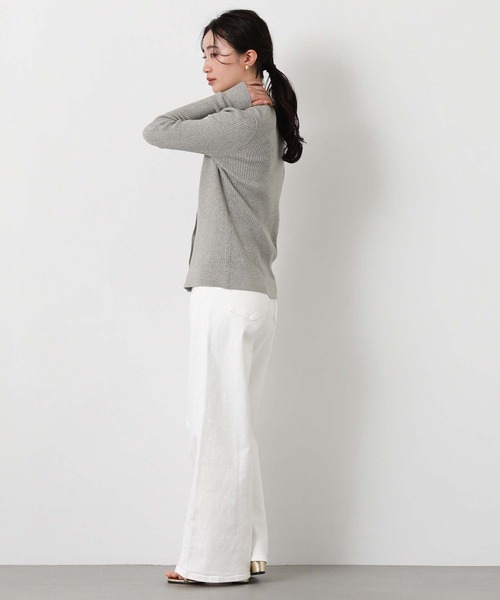 Gready Brilliant（グレディブリリアン）の「リブＶネックカーディガン（カーディガン/ボレロ・レディース・トップグレー/オフホワイト/レッド・FREE）」の14枚目の写真