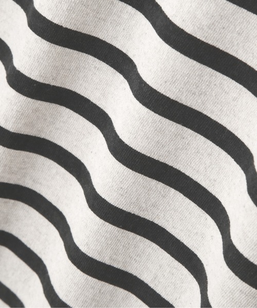 MHL.（エムエイチエル）の「BELGIAN LINEN COTTON JERSEY（Tシャツ/カットソー・メンズ・チャコール/ナチュラル・LARGE/MEDIUM）」の16枚目の写真