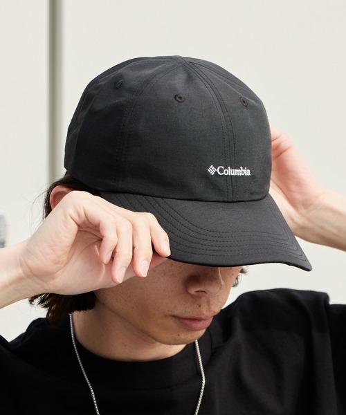 Columbia（コロンビア）の「Columbia/コロンビア サーモンパスライトキャップ シンプル 定番 アウトドア 紫外線対策 つば長め 2026年春夏（キャップ・メンズ・ブラック・M/XXL）」の6枚目の写真
