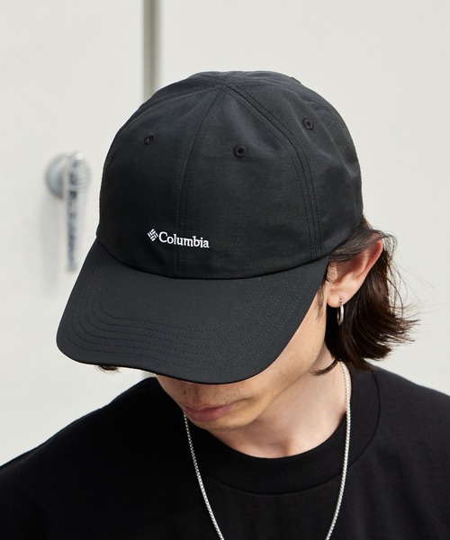 Columbia（コロンビア）の「Columbia/コロンビア サーモンパスライトキャップ シンプル 定番 アウトドア 紫外線対策 つば長め 2026年春夏（キャップ・メンズ・ブラック・M/XXL）」の4枚目の写真