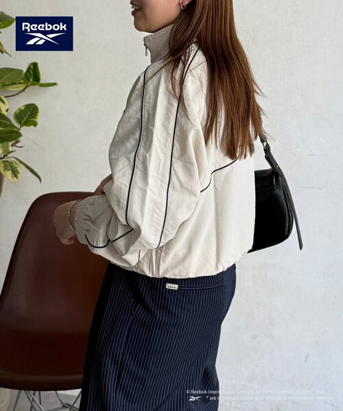 Reebok（リーボック）の「【Reebok】ナイロンブルゾン（ブルゾン・レディース・ネイビー/アイボリー/チャコールグレー・FREE）」の8枚目の写真