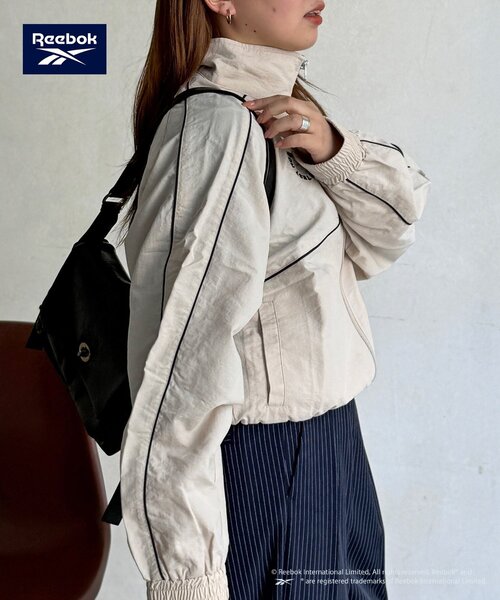 Reebok（リーボック）の「【Reebok】ナイロンブルゾン（ブルゾン・レディース・ネイビー/アイボリー/チャコールグレー・FREE）」の10枚目の写真