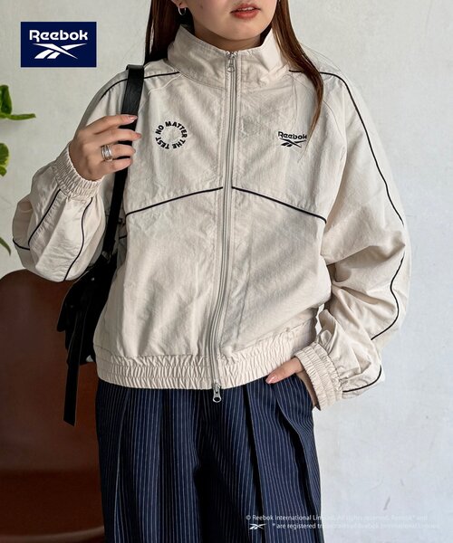 Reebok（リーボック）の「【Reebok】ナイロンブルゾン（ブルゾン・レディース・ネイビー/アイボリー/チャコールグレー・FREE）」の11枚目の写真