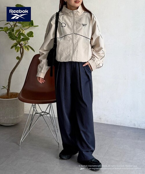 Reebok（リーボック）の「【Reebok】ナイロンブルゾン（ブルゾン・レディース・ネイビー/アイボリー/チャコールグレー・FREE）」の12枚目の写真