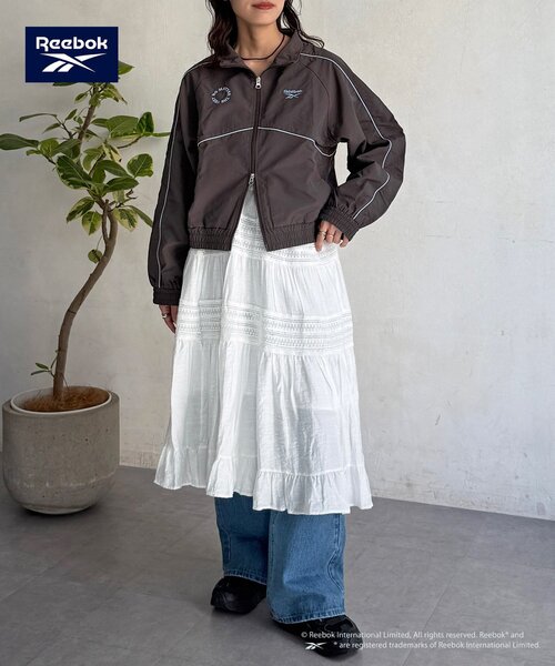 Reebok（リーボック）の「【Reebok】ナイロンブルゾン（ブルゾン・レディース・ネイビー/アイボリー/チャコールグレー・FREE）」の18枚目の写真