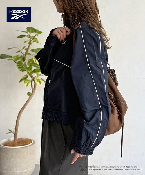 Reebok（リーボック）の「【Reebok】ナイロンブルゾン（ブルゾン・レディース・ネイビー/アイボリー/チャコールグレー・FREE）」の20枚目の写真