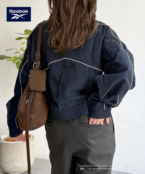 Reebok（リーボック）の「【Reebok】ナイロンブルゾン（ブルゾン・レディース・ネイビー/アイボリー/チャコールグレー・FREE）」の21枚目の写真