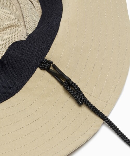 LACOSTE（ラコステ）の「ワンポイント撥水サファリハット（ハット・メンズ・ブラック/モスグリーン/ベージュ・58cm）」の8枚目の写真