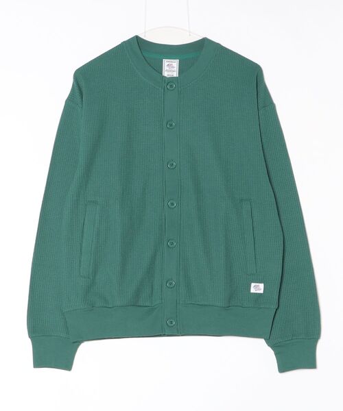 ALWAYS GOOD TIME（オルウェイズグッドタイム）の「【JEMORGAN / ジェーイーモーガン】ワッフルカーディガン（カーディガン/ボレロ・メンズ・マスタード/杢グレー/ネイビー/グリーン・XL/L）」の3枚目の写真
