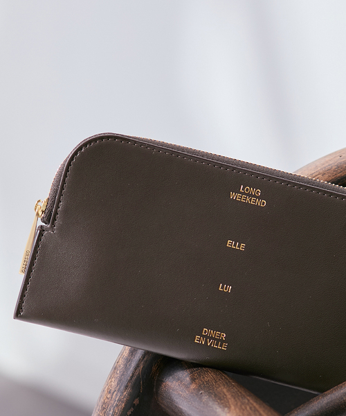 ORSETTO（オルセット）の「ORSETTO オルセット フラグメントケース ロゴカラー別注 W185 H95mm（財布・レディース・ブラウン・FREE）」の2枚目の写真