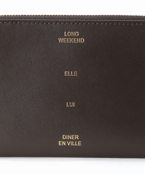 ORSETTO（オルセット）の「ORSETTO オルセット フラグメントケース ロゴカラー別注 W185 H95mm（財布・レディース・ブラウン・FREE）」の11枚目の写真