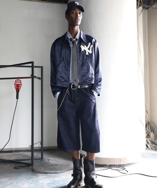 JIEDA(ジエダ)の「【Jieda/ジエダ】3D 3/4 DENIM PANTS(デニムパンツ・メンズ・ブラック/インディゴブルー・2/1)」の4枚目の写真
