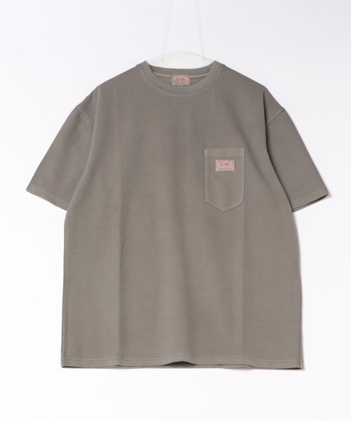 BIG MIKE（ビッグマイク）の「BIG MIKE ビックマイク/ ピグメント鹿の子 半袖 サングラスポケットTシャツ // 102628760（Tシャツ/カットソー・メンズ・サンドベージュ/スミクロ/ライトグレー/ダークブルー・MEDIUM/X-LARGE/LARGE）」の19枚目の写真