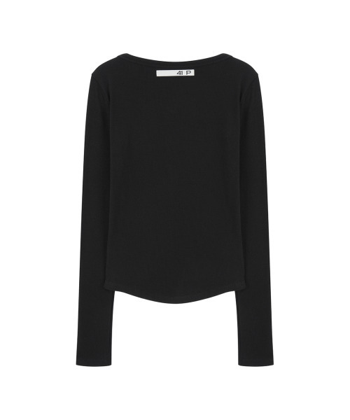 41PRAY(サイルプレイ)の「Long-Sleeve Button Cardigan / Black(カーディガン/ボレロ・レディース・ブラック・OS)」の6枚目の写真
