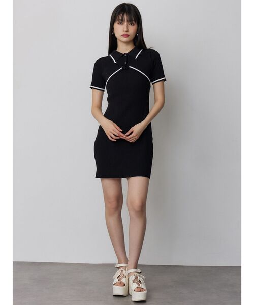 MURUA（ムルーア）の「レースアップデザインサンダル（サンダル・レディース・ブラック/アイボリー・22.5/23.5/24.5）」の9枚目の写真