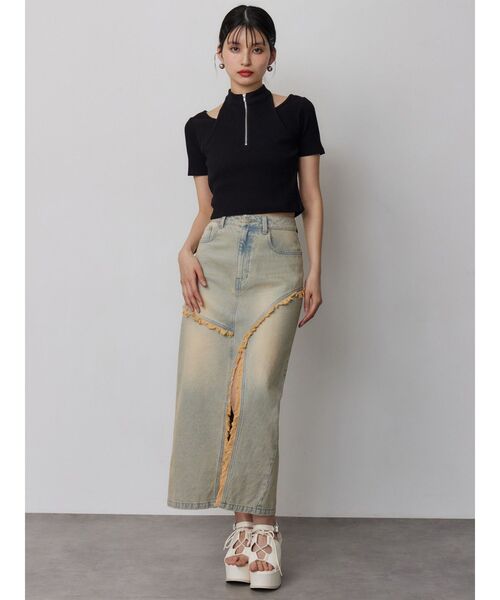 MURUA（ムルーア）の「レースアップデザインサンダル（サンダル・レディース・ブラック/アイボリー・22.5/23.5/24.5）」の13枚目の写真