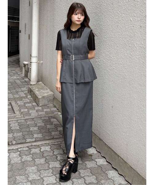 MURUA（ムルーア）の「レースアップデザインサンダル（サンダル・レディース・ブラック/アイボリー・22.5/23.5/24.5）」の18枚目の写真